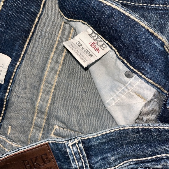 BKE Payton Jeans Womens 32x33 L Boot Cut Denim Blue Dark Wash Pants - Picture 6 of 6